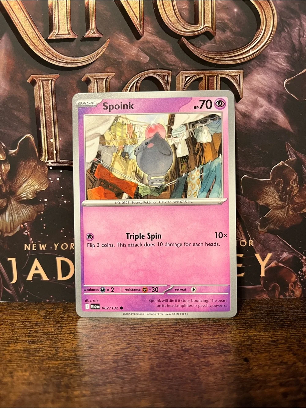 Spoink Pokemon Card Mega Evolution 062/132